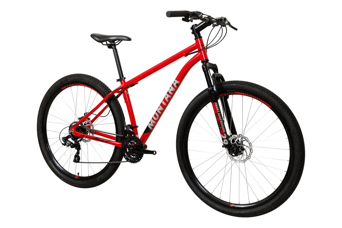 Caloi Bicicleta Montana, Aro 29, Tamanho 17, Câmbio 21 Velocidades, Vermelha