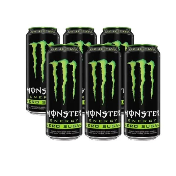 Pack de Monster Energy Zero Açucar - 6 unidades de 473ml