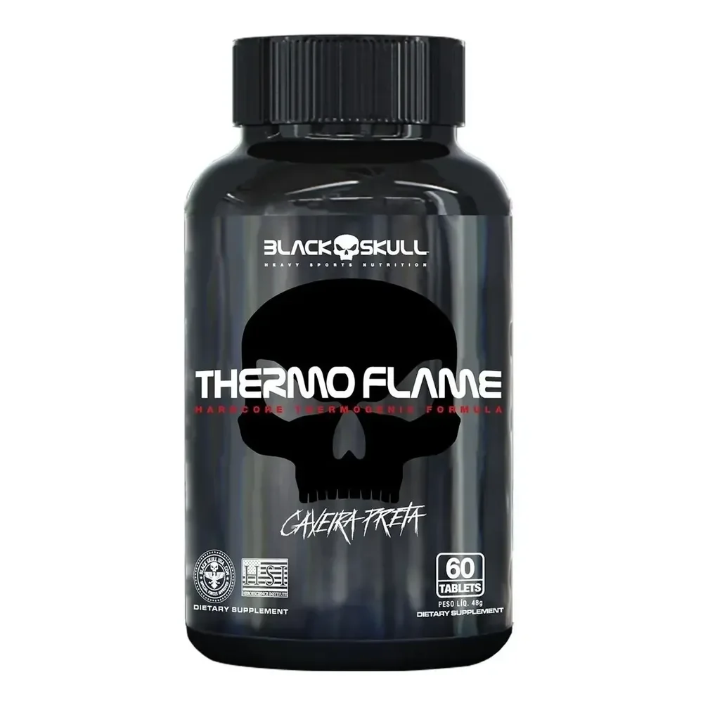 Thermo Flame Queimador De Gordura Seca Barriga  60 Tabl. Sem Sabor