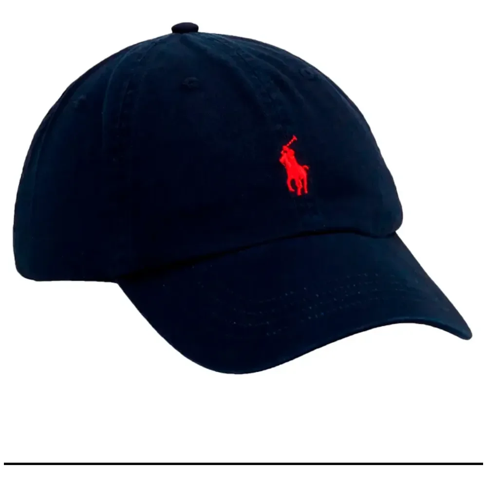 Boné Rl Original Importado Logo Bordado Aba Curva Ajustável Marinho Unico