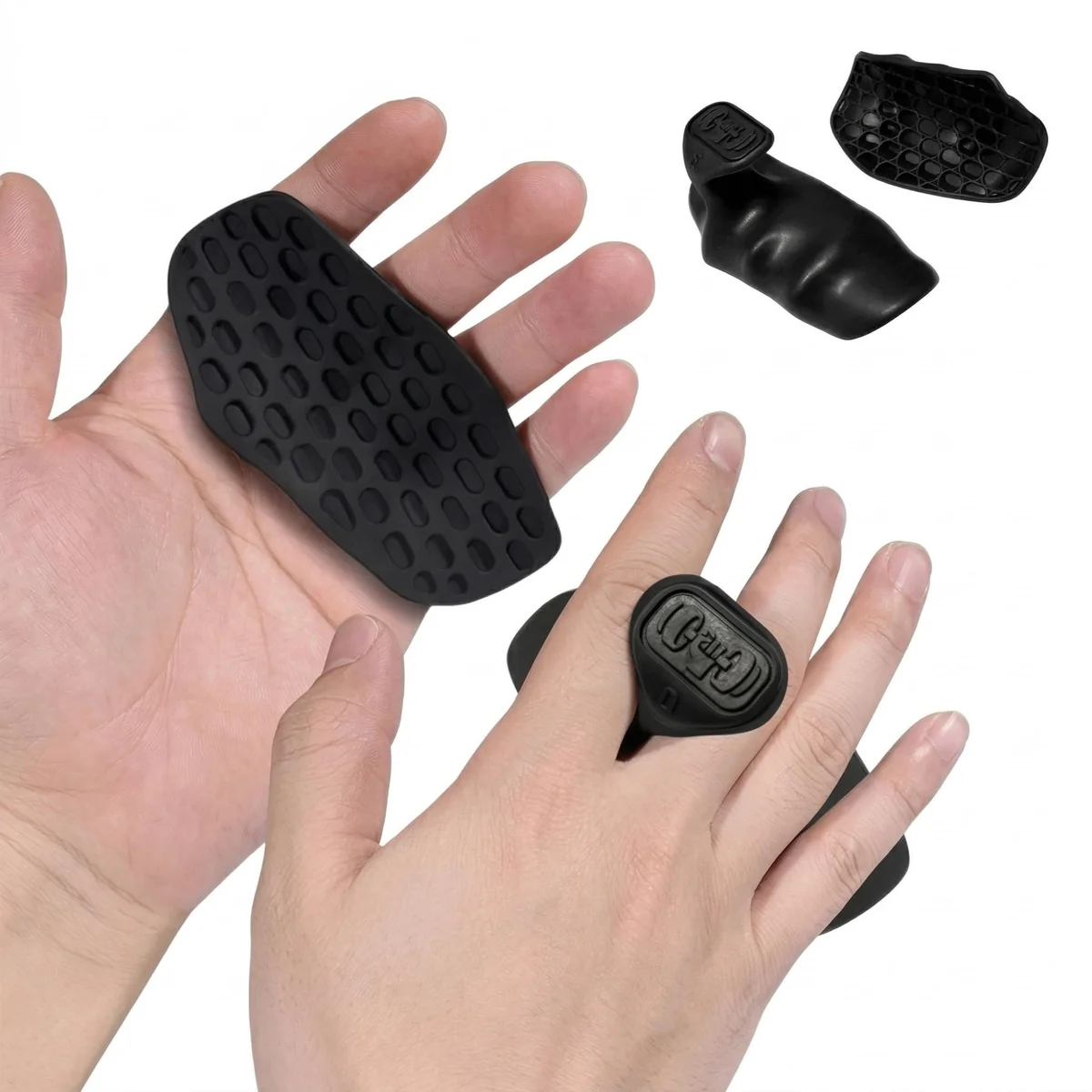 Protetor de Mãos para Musculação Grip Silicone Antiderrapante Formato Anatômico Unissex Ideal Crossfit Treino Funcional Halteres Maior Aderência Conforto Evita Calos e Bolhas 1 Par | Kazoku