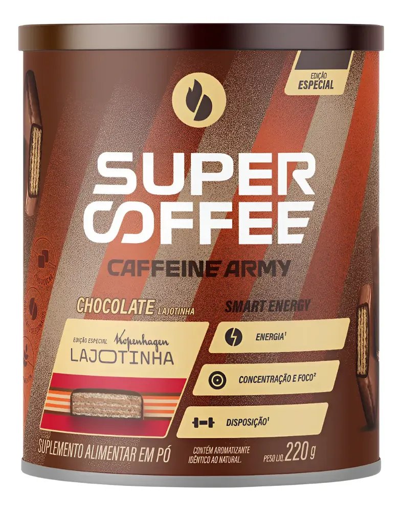 Supercoffee Chocolate Ao Leite Lajotinha Caffeine Army 220g Lajotinha 220gr