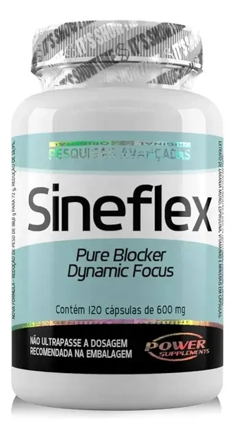 Sineflex 120 Cápsulas - Bloqueador De Gordura + Termogênico - Power Supplements Sem Sabor