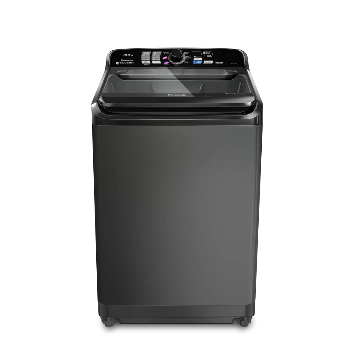 Máquina de Lavar Panasonic 15kg Titânio 220v NA-F150B1T