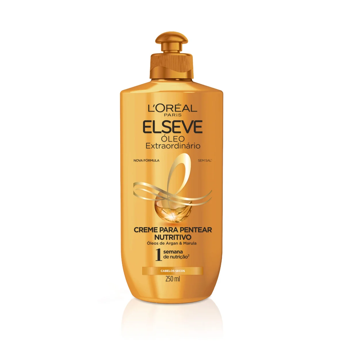 L'Oréal Paris Elseve Creme Para Pentear Nutrição Intensa Óleo Extraordinário, Nutrição e Maciez, 250 ml