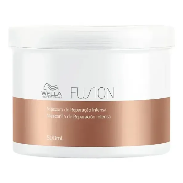 Máscara Wella Fusion Reconstrutora 500ml Cabelo Forte E Revitalizado