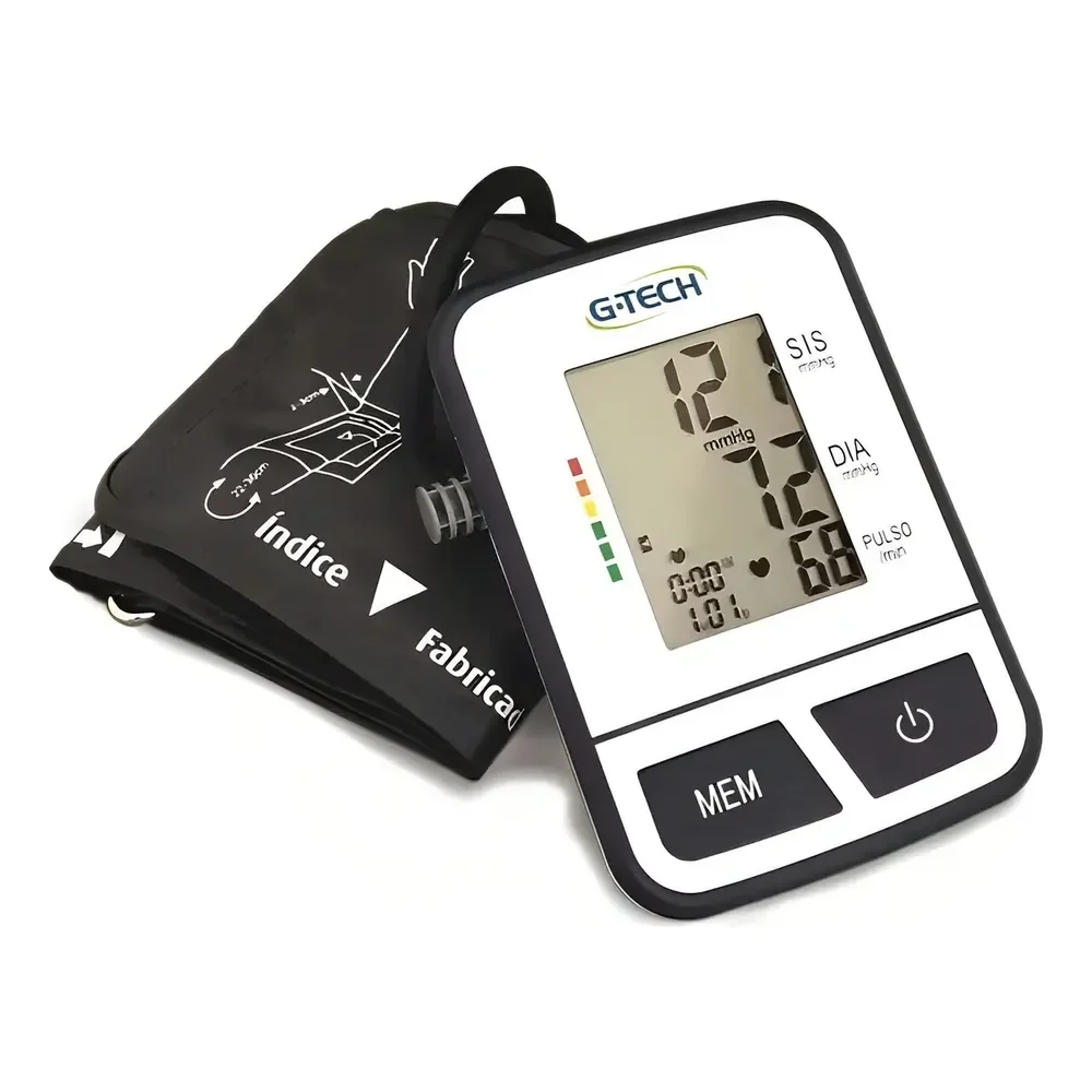 Aparelho De Medir Pressão Digital De Braço G-tech Bsp11 Cor Branco Com Preto