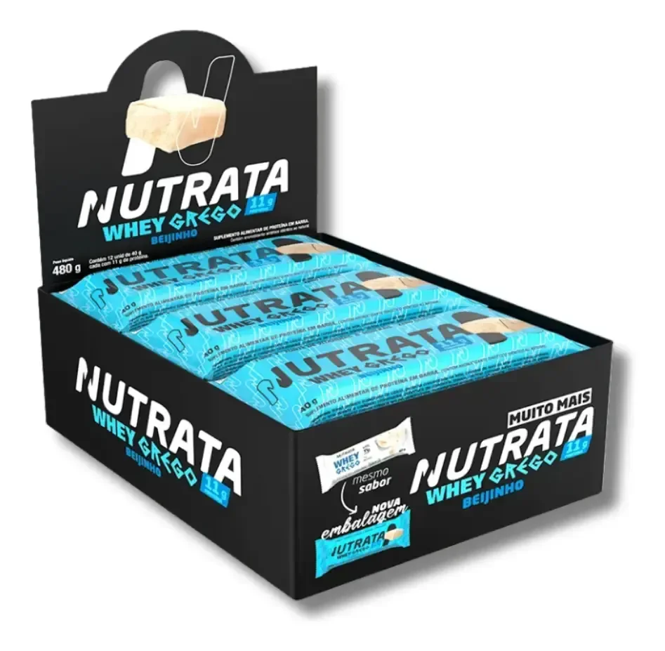 Caixa 12un Barra De Proteína Nutrata - Grego Bar 40g Beijinho