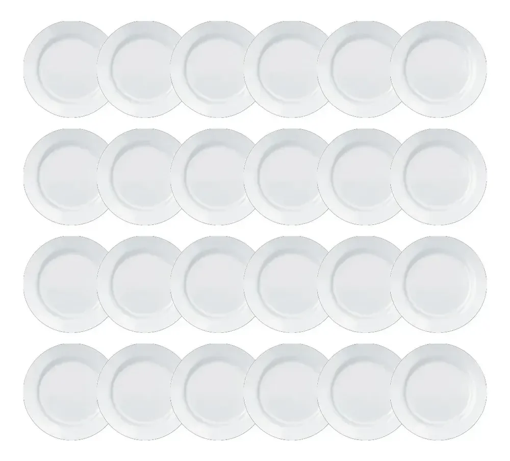 Conjunto Prato Opaline Menu Raso 24pçs