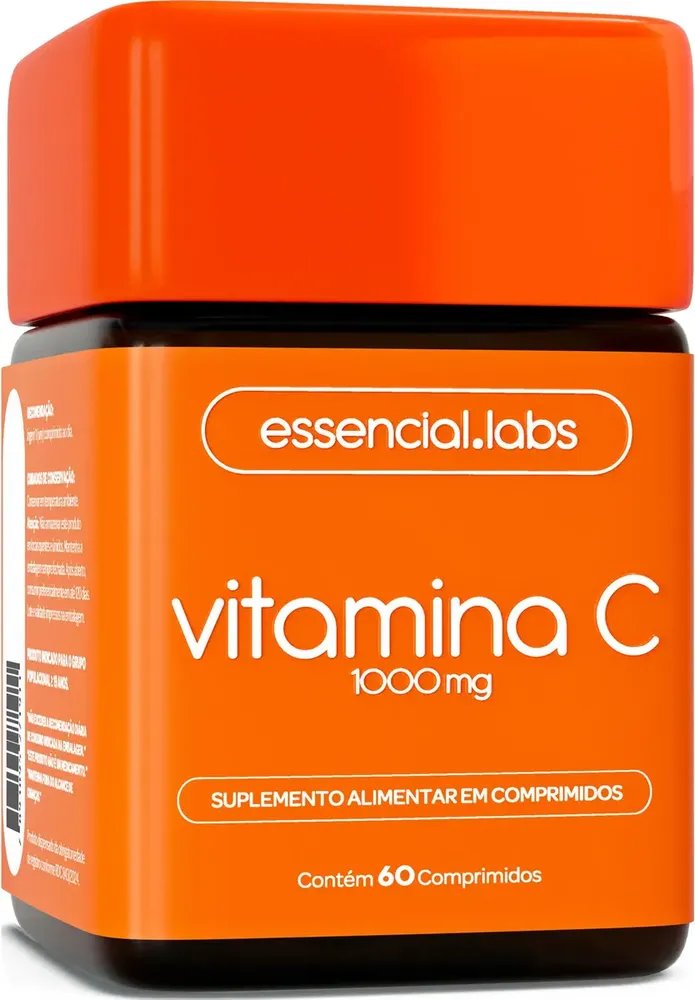 VITAMINA C com 1000mg - Fórmula com Alta Absorção e Concentação - 60 Doses