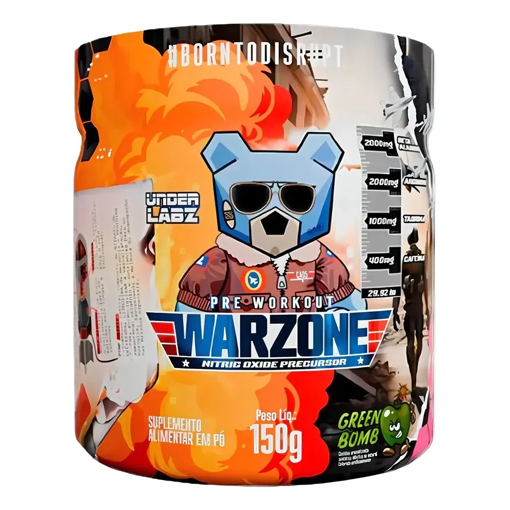 Warzone Pré-treino - 150g Green Bomb - Under Labz