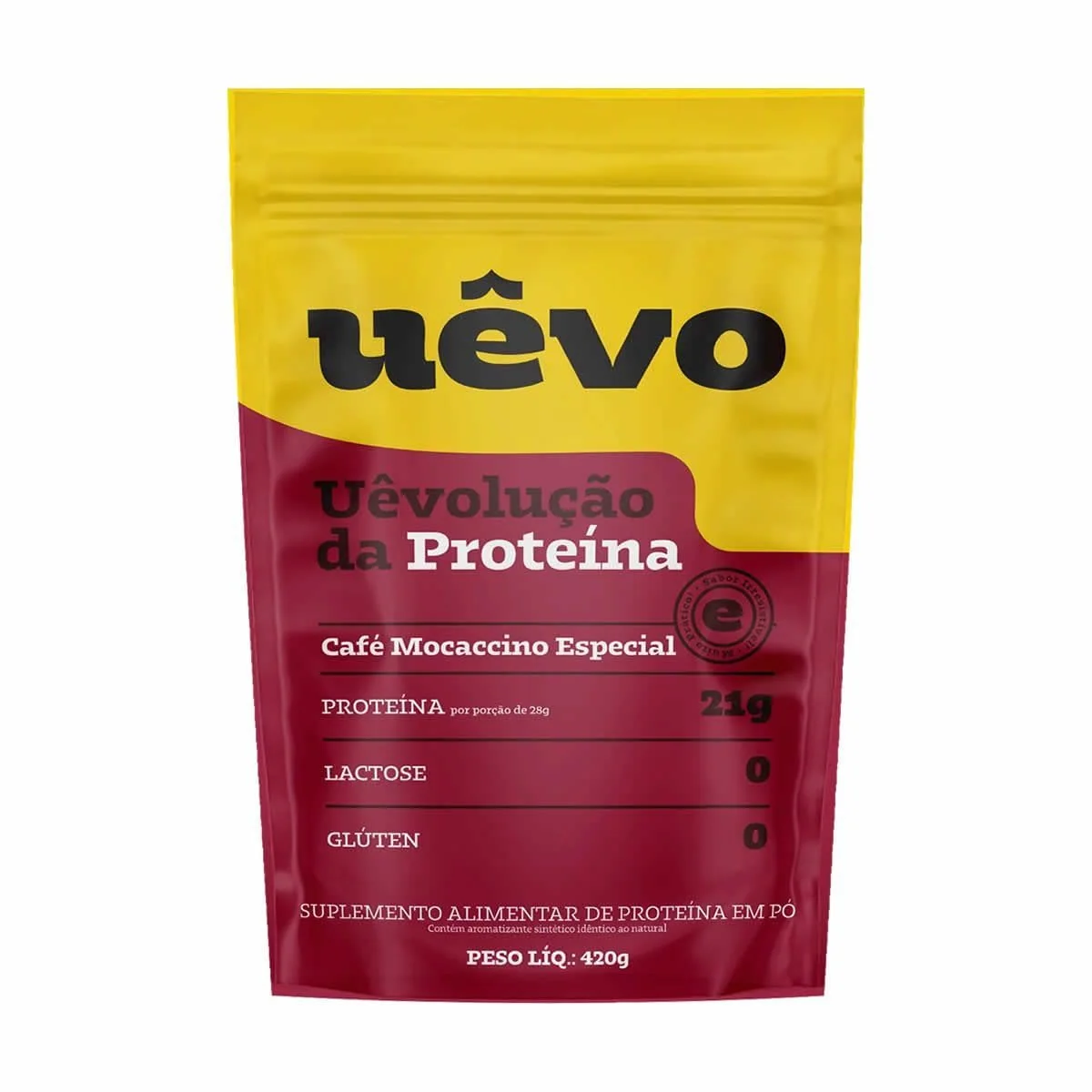 Proteína Uêvo - 420g Refil Café Mocaccino - Uêvo