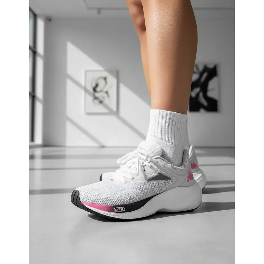 Tênis Kappa Pulse Evo Masculino Feminino Branco-pink 40