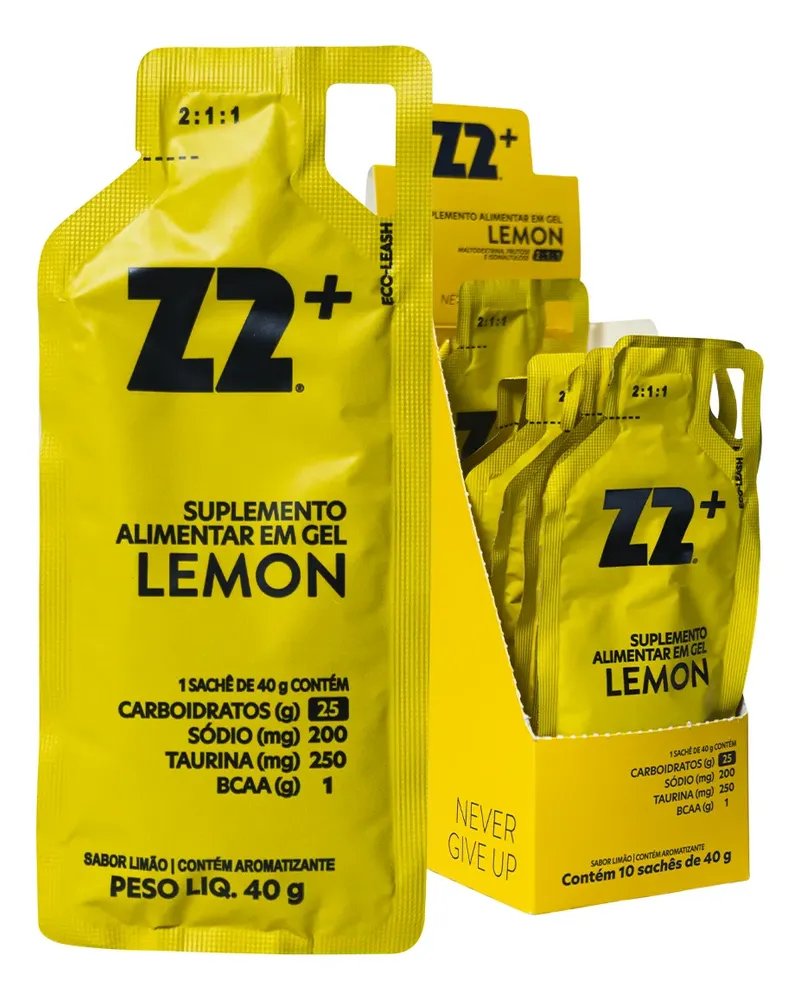 Suplemento em gel Z2 Performance Energy + Iced Coffee Carboidratos sabor Limão x 40g 10 un