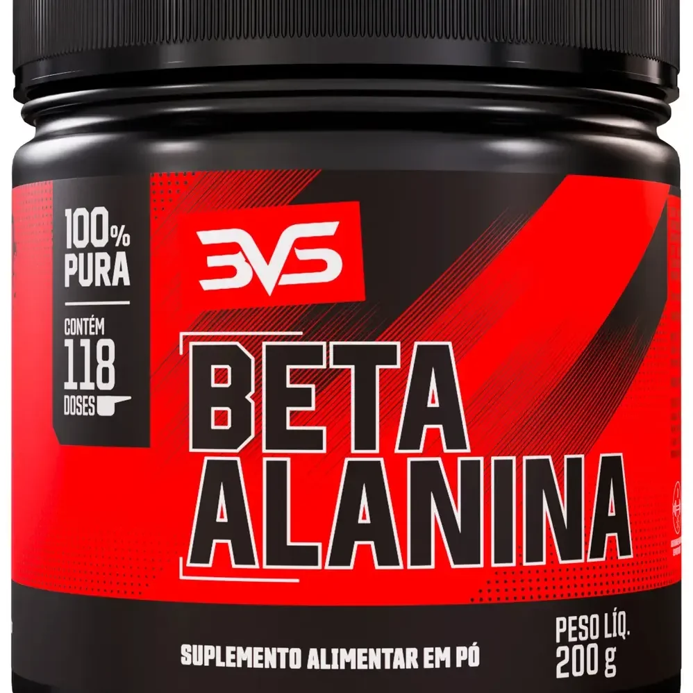 Beta Alanina 200g - Fórmula Avançada 100% Pura Com 117 Doses - 3vs Nutrition Sem Sabor