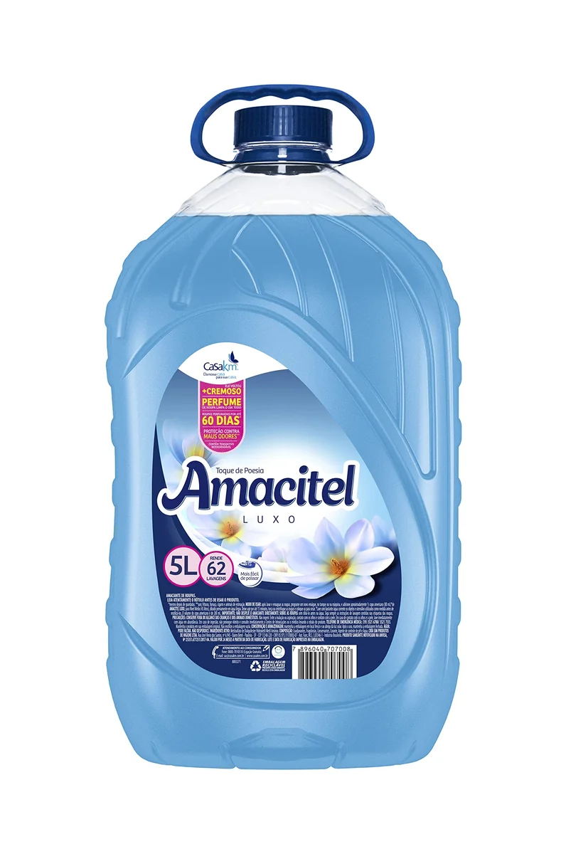 Casa Km Amaciante Amacitel Luxo Toque De Poesia 5 L (Pacote De 1)