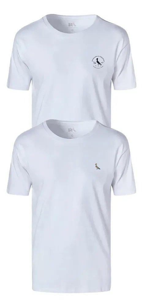 Kit 2 Camisetas Reserva Carimbo E Plantas Branco M