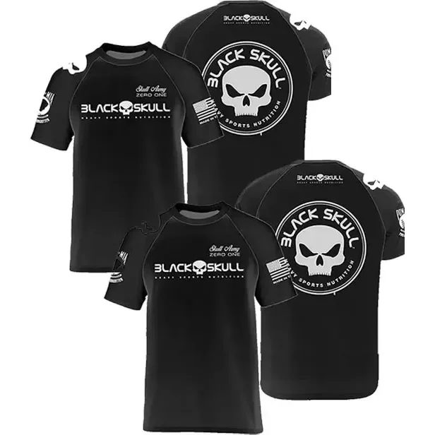 Kit Blackskull 2 Camiseta Caveira Camisa Academia Original