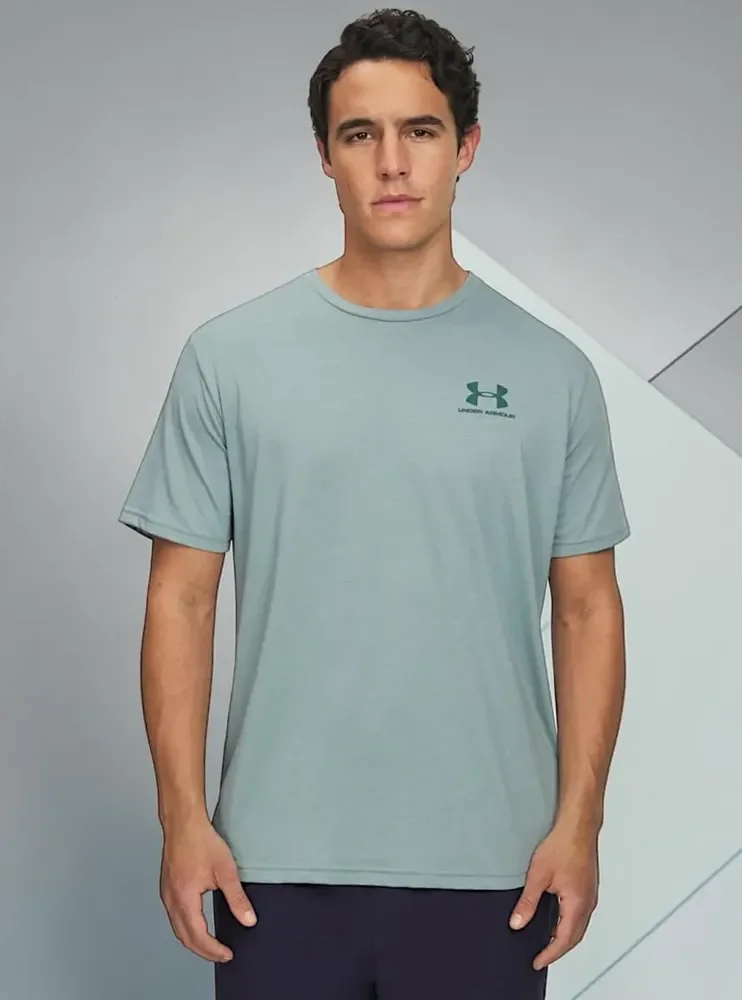 Camiseta Masculina Treino Under Armour Sportstyle Left Chest Verde M