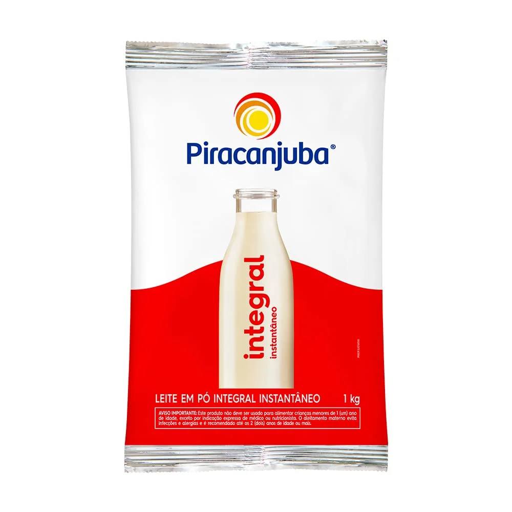 Piracanjuba Leite Em Pó Integral Instantâneo 1Kg