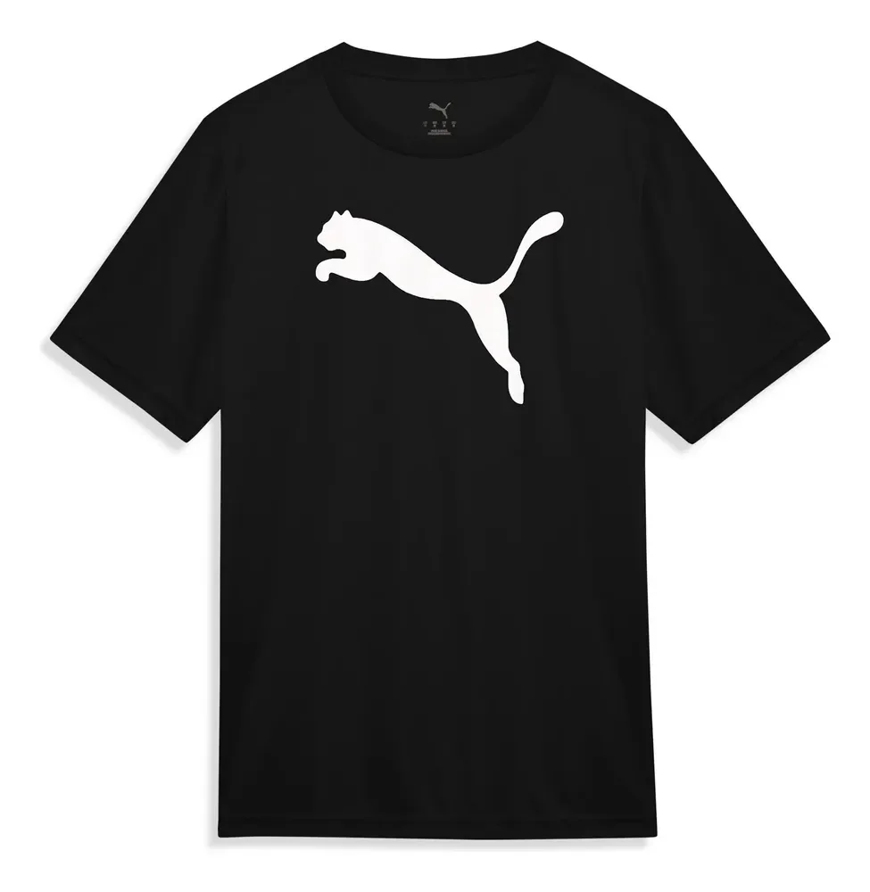 Camiseta Ess Puma Logo Poly Puma Preto G