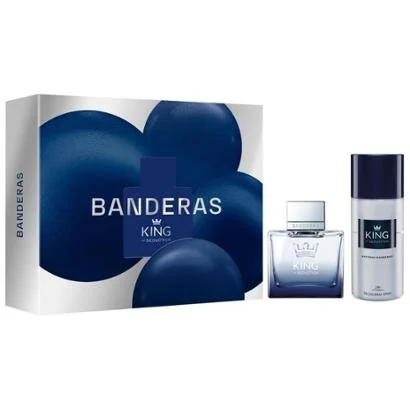 Kit Perfume Masculino Banderas King of Seduction 1 Eau de Toilette de 100ml + 1 Desodorante spray