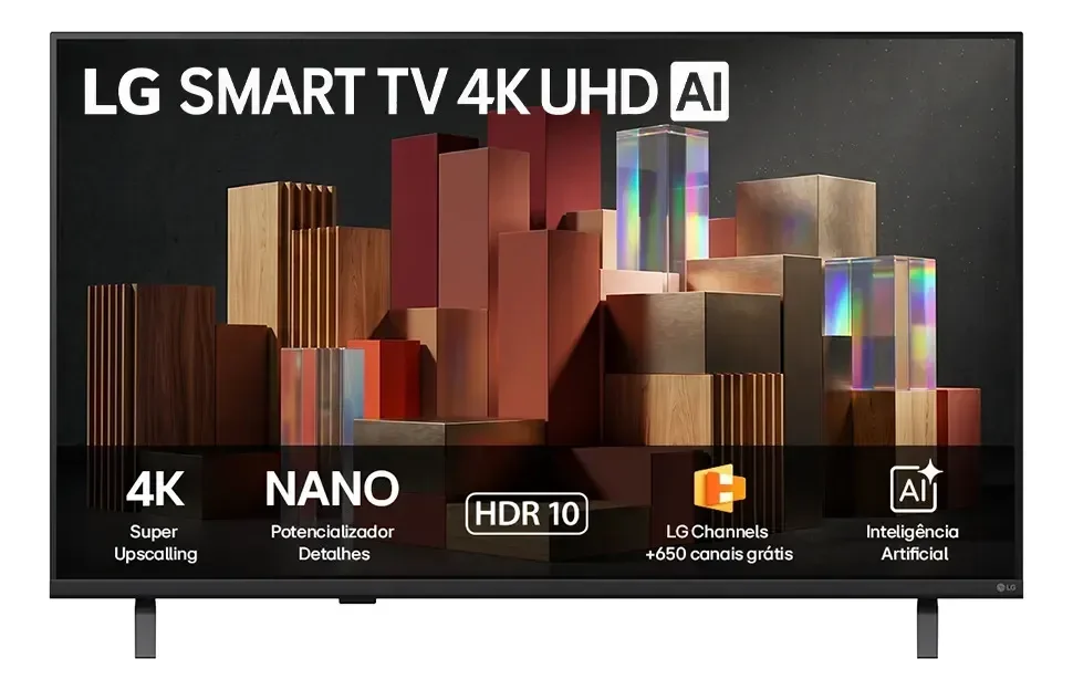Smart TV LG 55'' 4K Ultra HD NANO AI Webos 26 55UN85C HDR10 Bluetooth Wi-Fi Google Cast