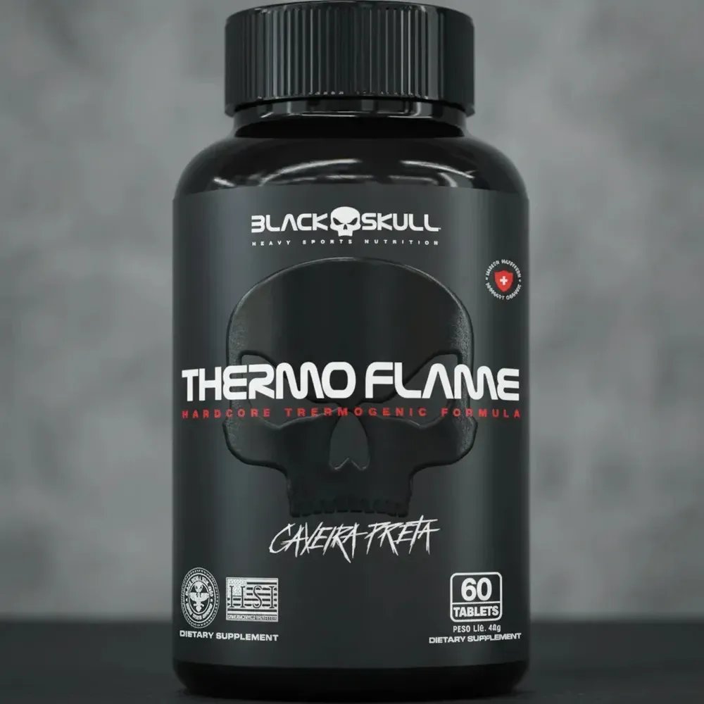 THERMO FLAME Caveira 360mg 60 Tabletes BLACKSKULL