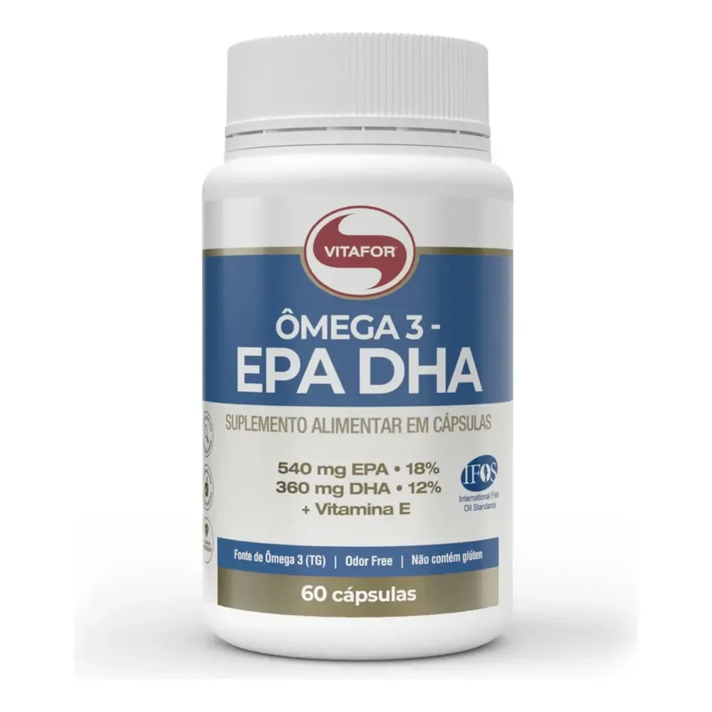 Suplemento Ômega 3 Epa Dha 60 Cápsulas Vitafor Sem Sabor