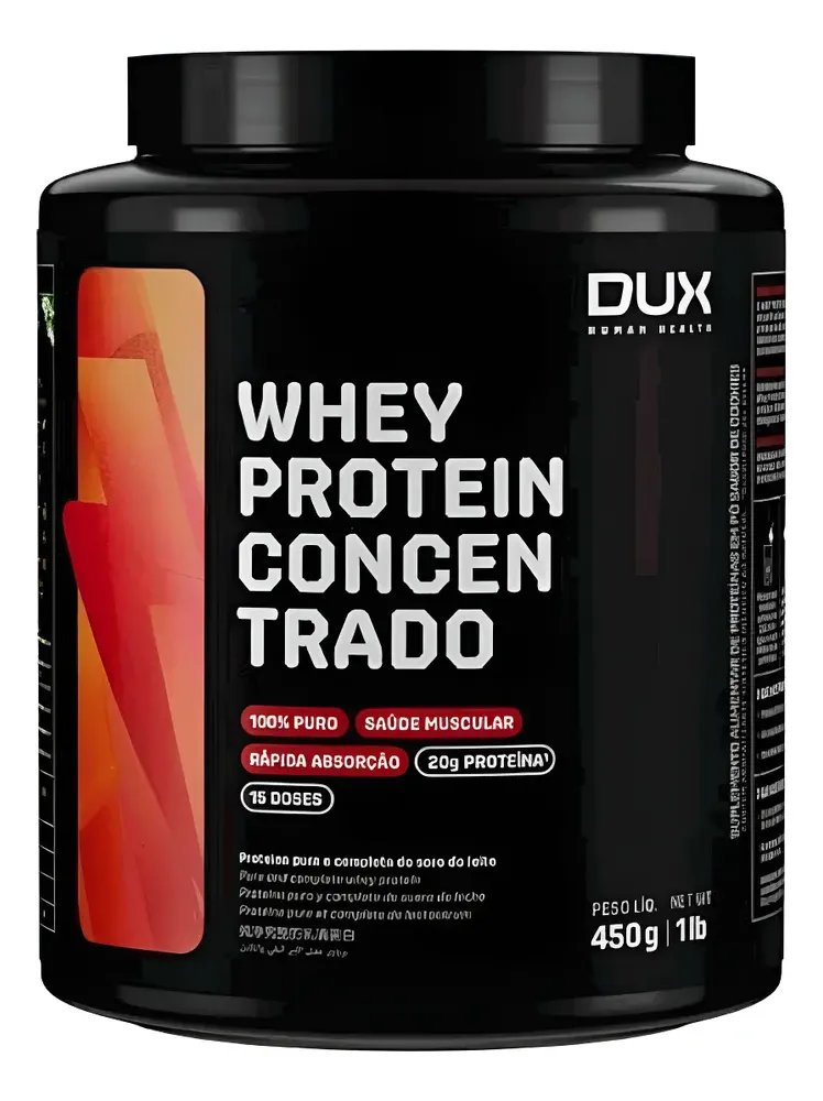 Whey Protein Concentrado Butter Cookies 450g - Dux Sem Sabor