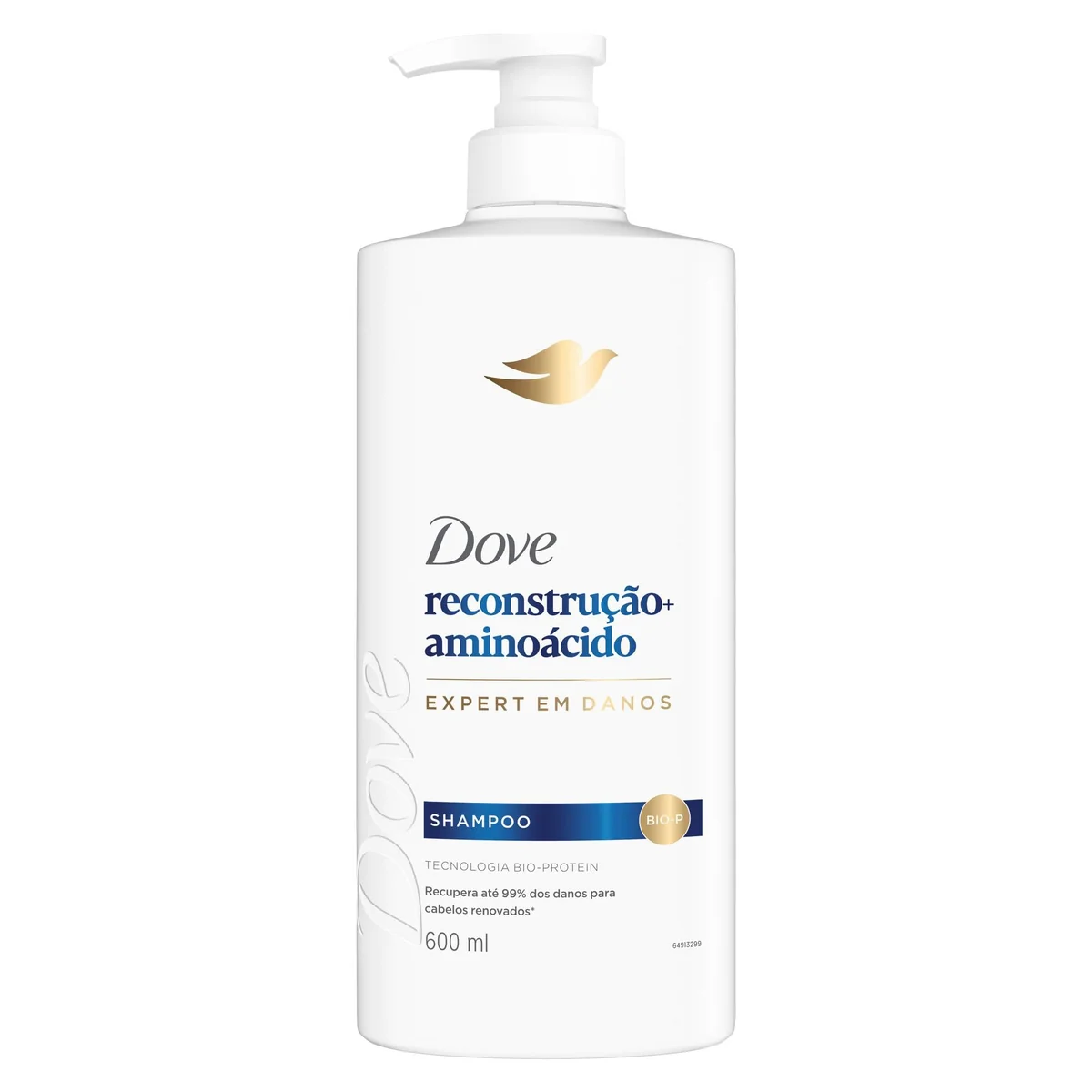 Dove Shampoo Reconstrução + Aminoácido 600ml Pump
