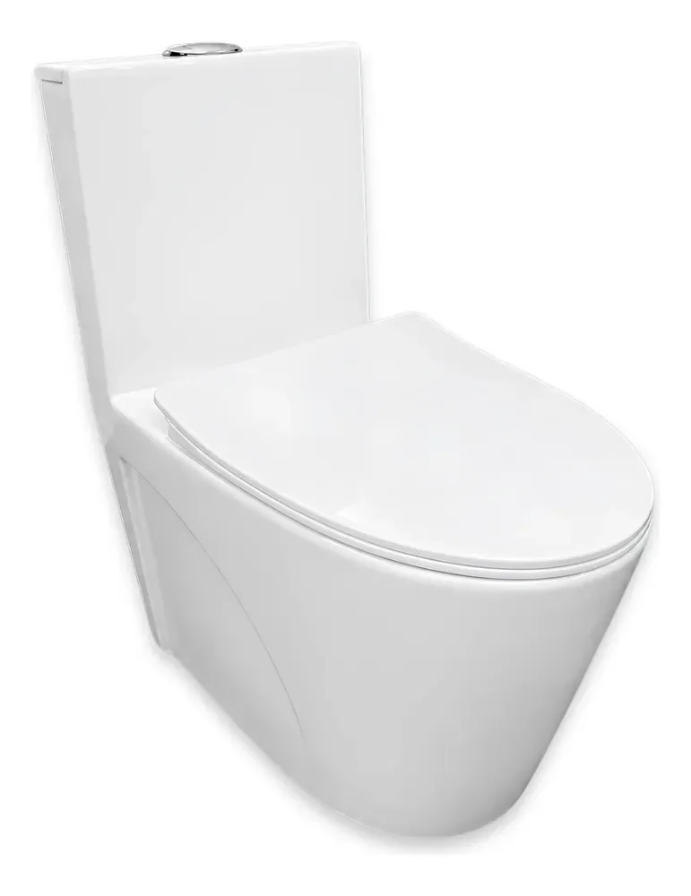Vaso Sanitário Monobloco Caixa Acoplada Barcelona Cor Branco Branco