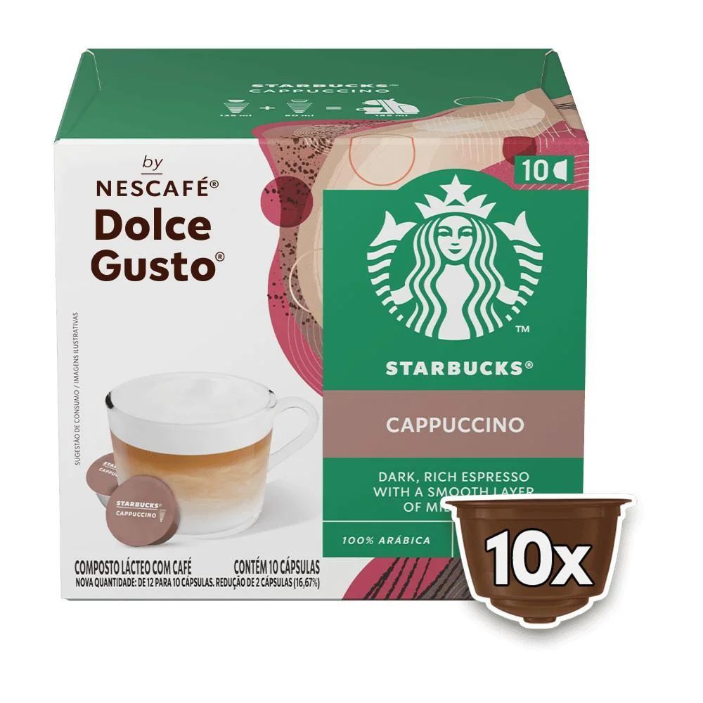 Starbucks Cappuccino by NESCAFÉ Dolce Gusto - 10 Cápsulas