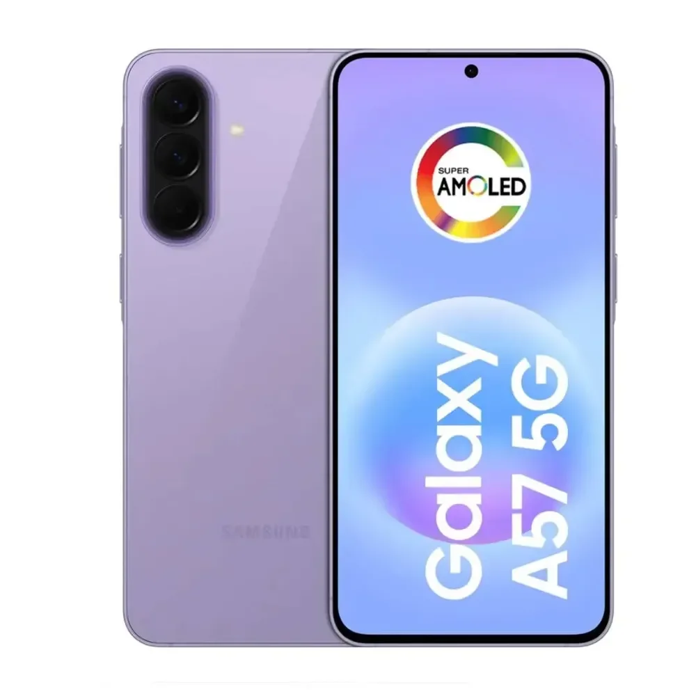 Celular Samsung Galaxy A57 5G 128GB, 8GB RAM, Câmera 50MP, IP68, Super AMOLED 6.7", Recursos AI - Lilás