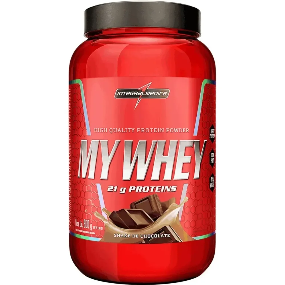My Whey Shake De Chocolate Pote 900g Integralmédica Chocolate