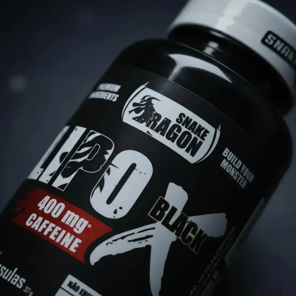 Snake Dragon Lipo X Black 400mg Sem Sabor