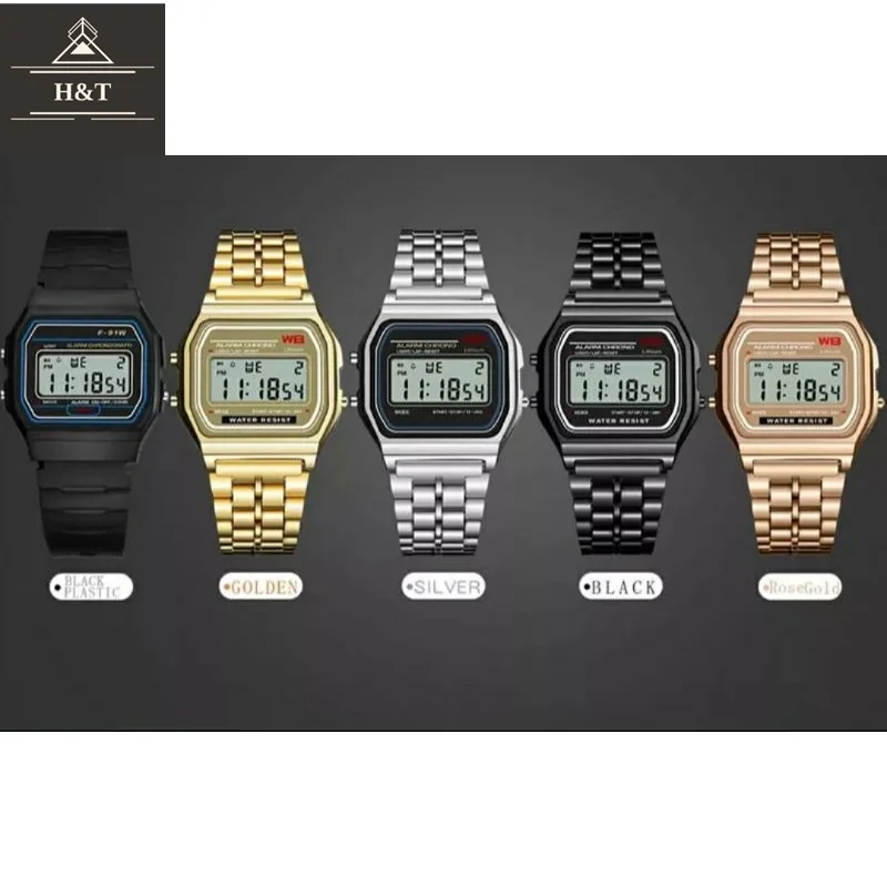 Relógio Retrô Vintagem Unissex metal digital feminino e masculino | Shopee Brasil