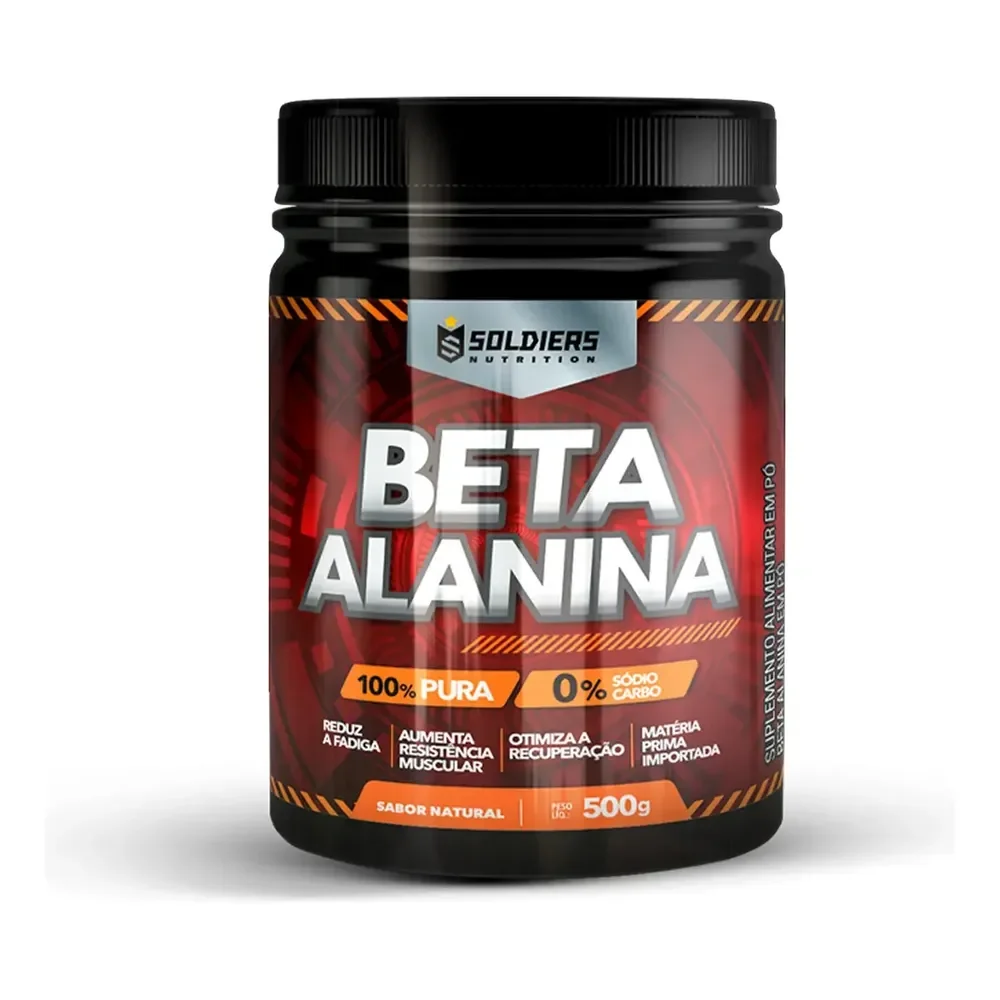 Beta Alanina 500g Suplemento Em Pó - Soldiers Nutrition Natural