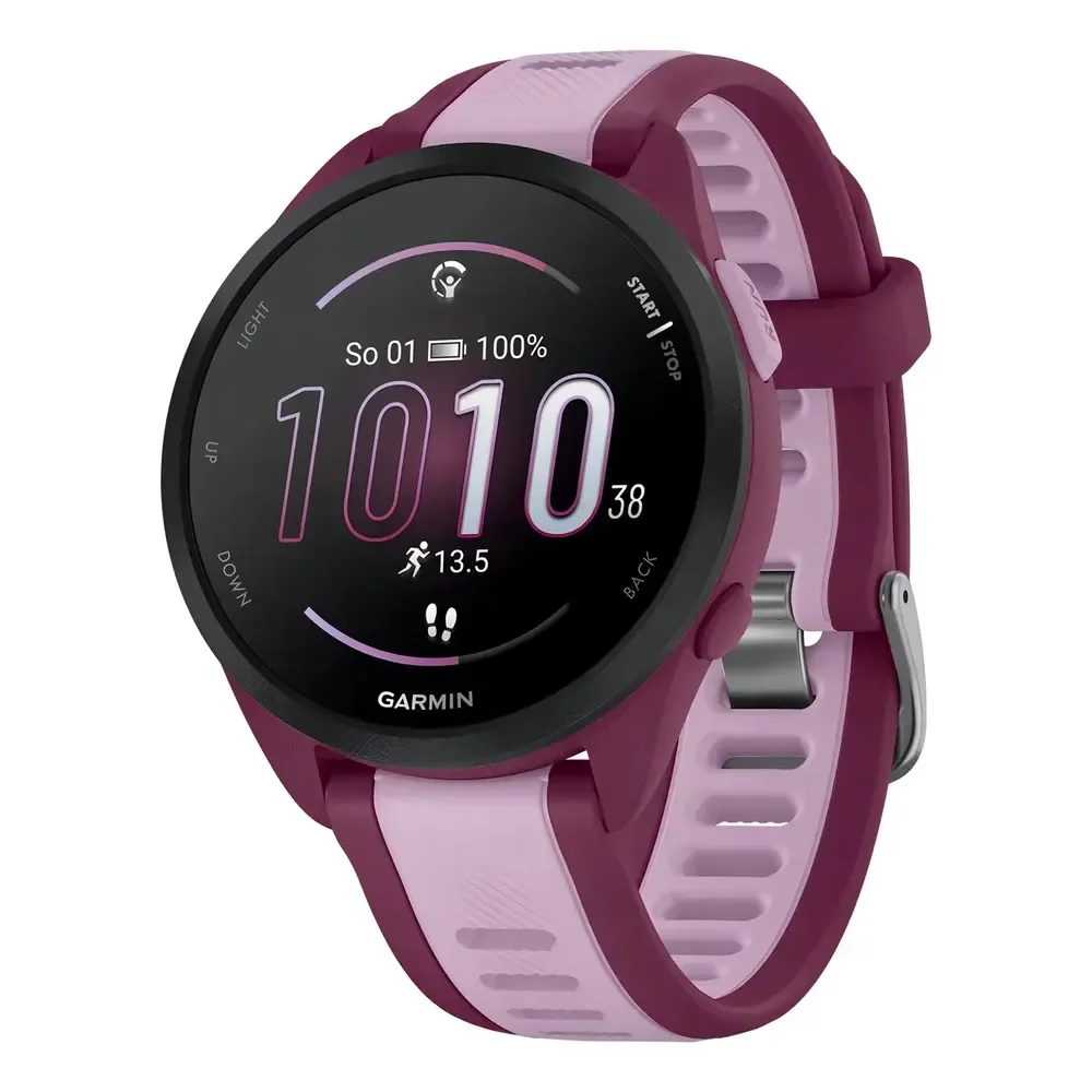 Relógio Garmin Forerunner 165 Music Cereja/lilás Preto