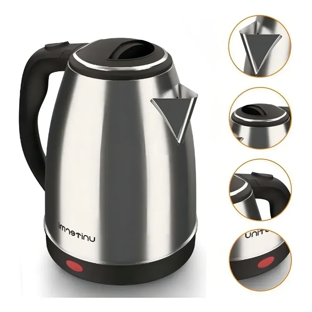 Chaleira Elétrica 1,8l 1200w Unitermi Atacama Prateado 127v