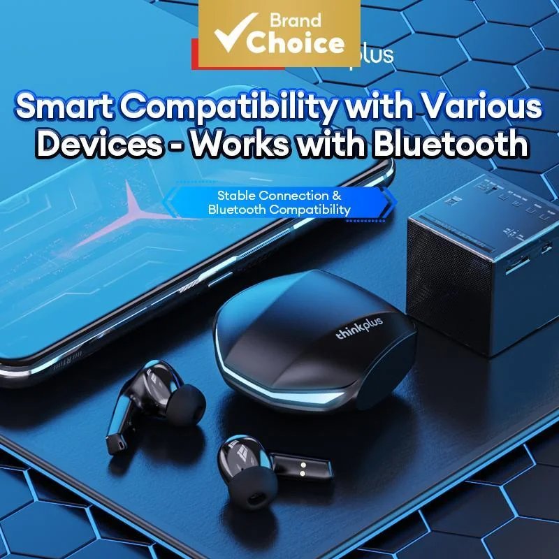 Fones de Ouvido Gamer Lenovo GM2 PRO com Som HI-FI, Bluetooth, Luz LED, Longa Duração da Bateria, Compatível com