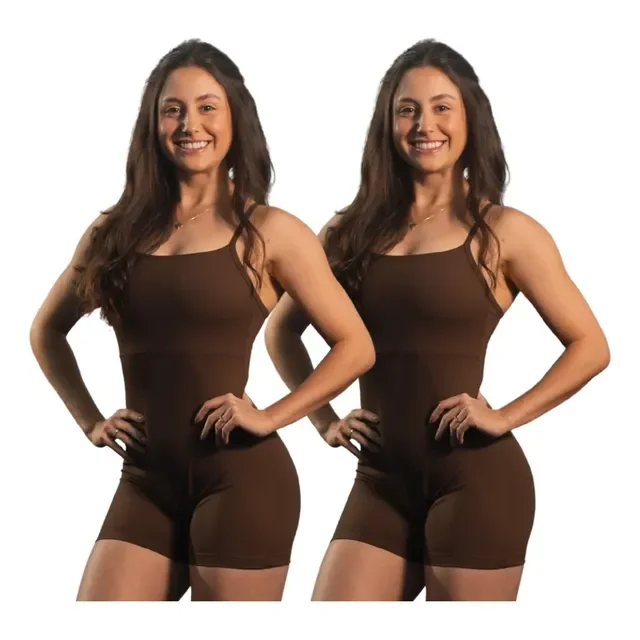 Kit 2 Macaquinho Curto Fitness Poli Academia