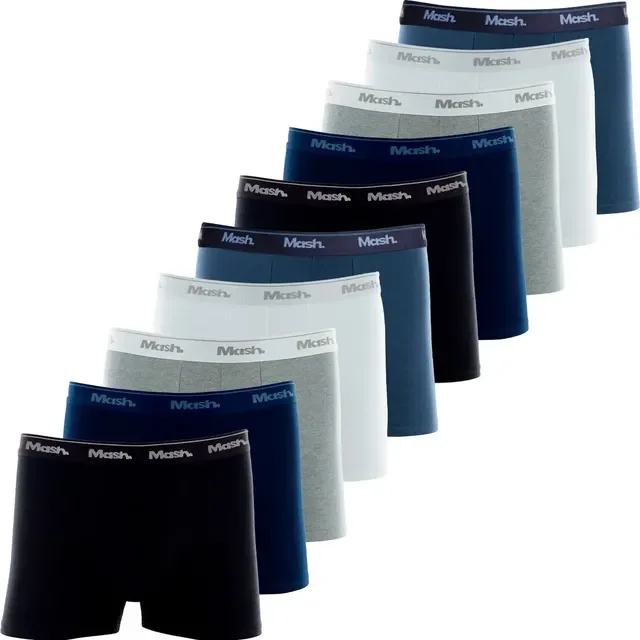 Kit 10 Cuecas Boxer Mash Algodão Box Cotton Atacado Original