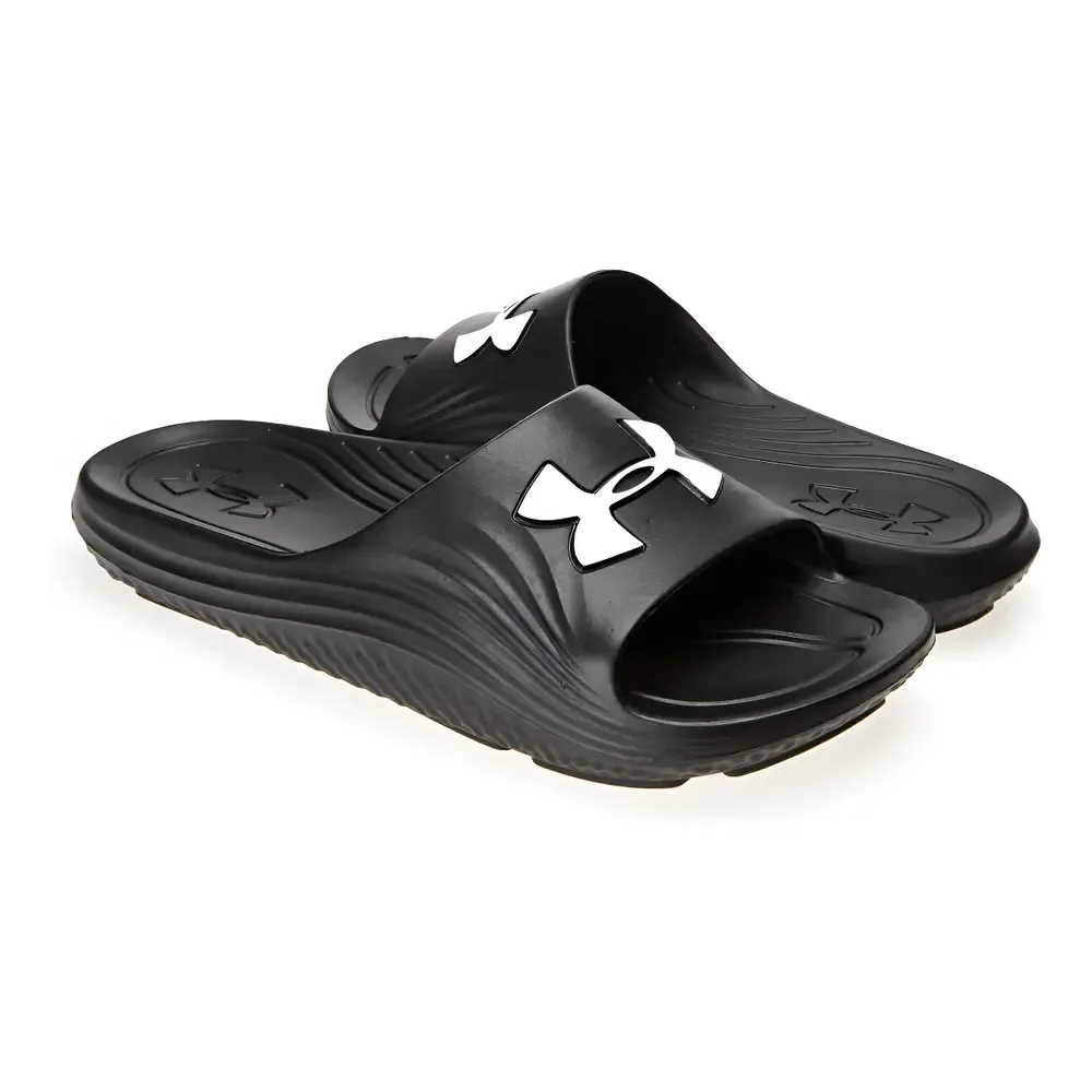 Chinelo Masculino E Feminino Core 2 Under Armour Liso Black/black/white 41/42