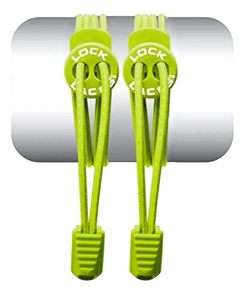 Cadarço Elástico Lock Laces Verde