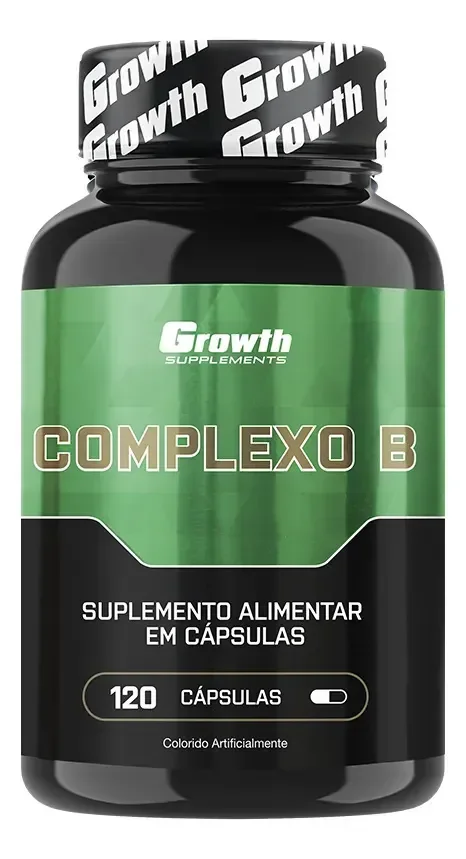 Vitamina Complexo B 120 Cápsulas Growth Supplements