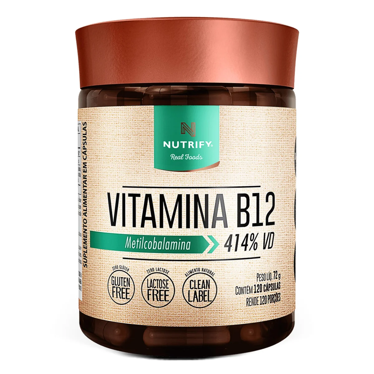 Nutrify - Vitamina B12-120 cápsulas