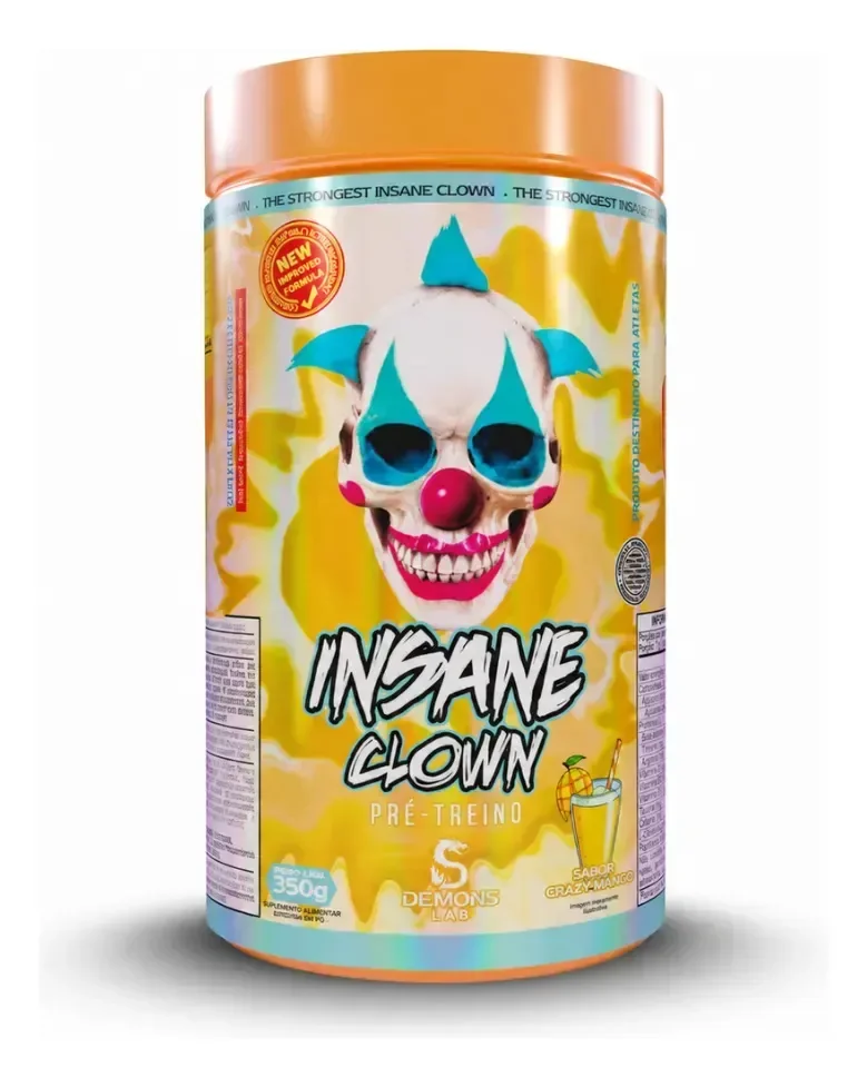 Pré-treino Insane Clown Demons Lab 350g Crazy Manga Crazy Mango
