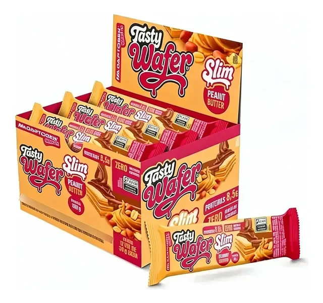 Barra Proteica Tasty Wafer Slim 30g Cx 12 Adaptogen Science