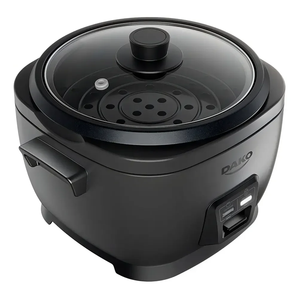 Panela De Arroz Elétrica Dako 700w Com 4 Litros 10 Xícaras Cinza Cinza-escuro 127v 60 Hz